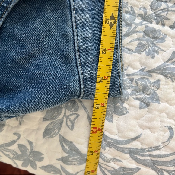 HALARA Women's Wide Leg Jeans in Medium Blue sz 12 - Picture 4 of 5